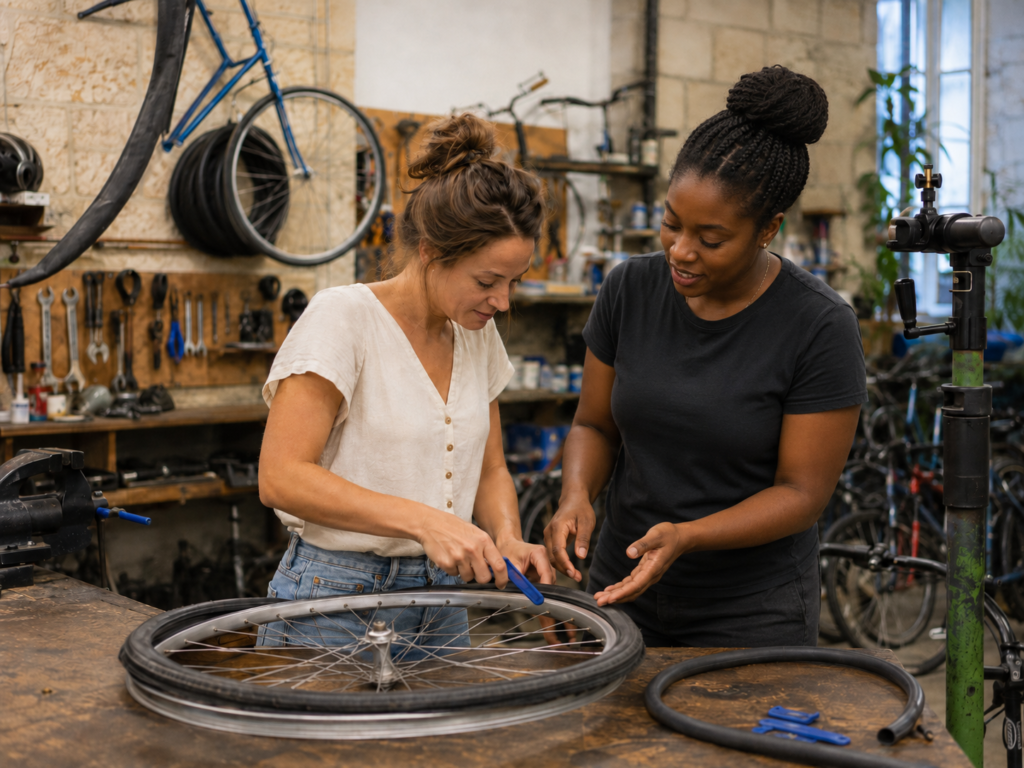 témoignage atelier vélo solidaire Paris